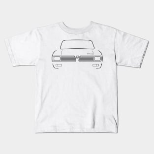 Triumph Toledo classic 1970s British car black outline graphic Kids T-Shirt